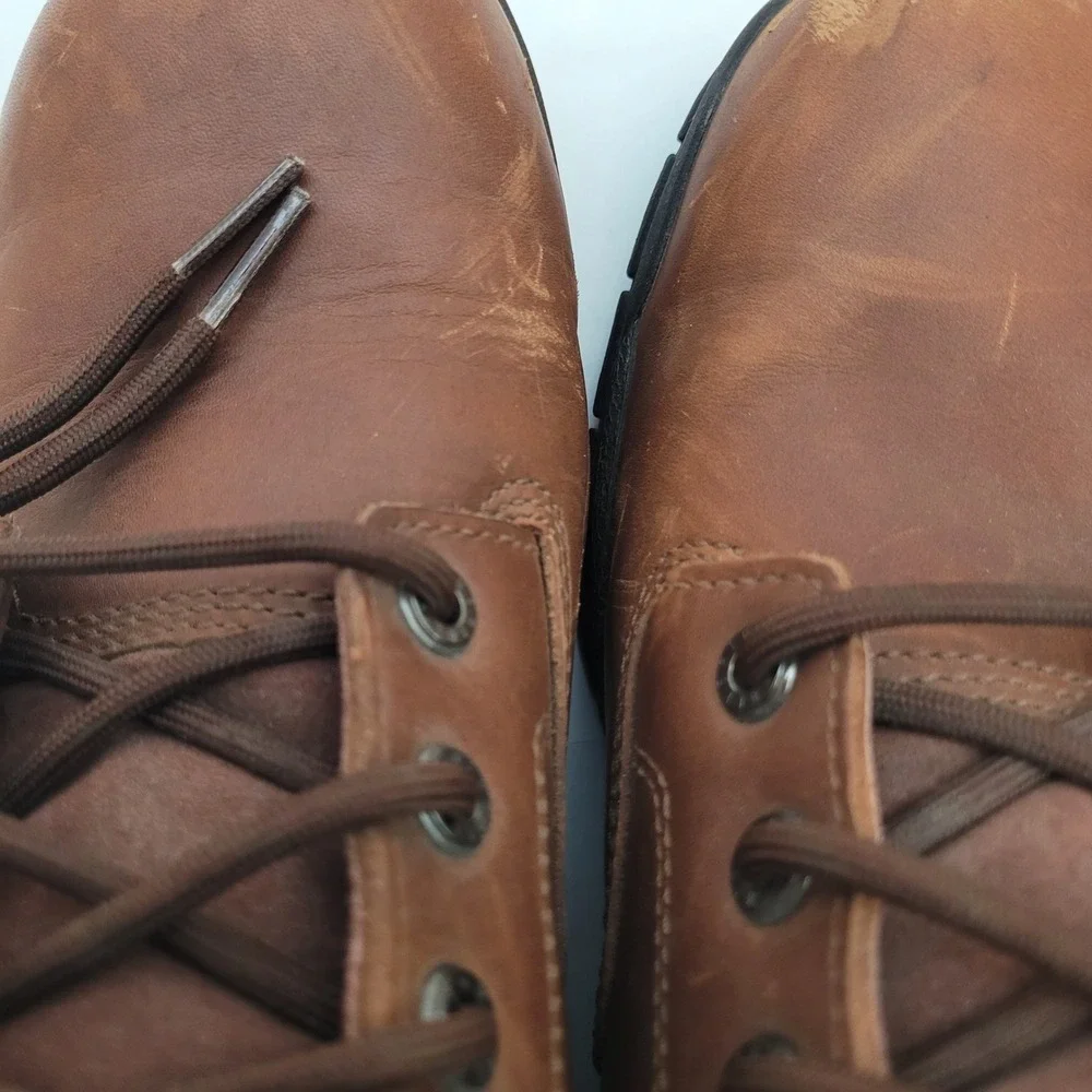 Wolverine Work Boots Mens Brown Leather Lace Up Ankle W08906‎ Size 10.5 M